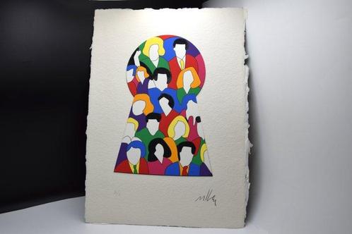 Marco Lodola (1955) - Folla, Antiek en Kunst, Antiek | Overige Antiek