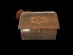 Doos (3) - Leder, Hout - Brievenbus 19e eeuw, Antiek en Kunst