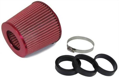 Sport luchtfilter met adapter 60/65 / 70mm rood, Auto-onderdelen, Filters, Nieuw, Ophalen of Verzenden