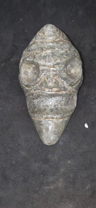 Taino-cultuur Pierre Zémi trigonolite Yukahu - 13 cm, Verzamelen, Mineralen en Fossielen