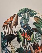 Exclusieve Boho chic stof met zeldzame vogels - Sardijnse, Antiek en Kunst