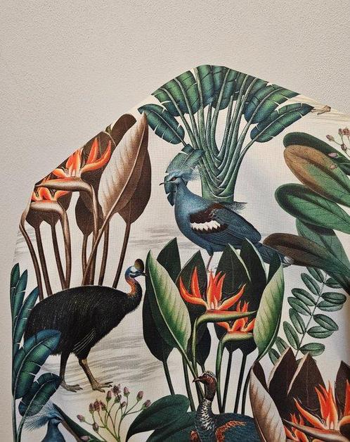 Exclusieve Boho chic stof met zeldzame vogels - Sardijnse, Antiek en Kunst, Antiek | Tapijten, Tafelkleden en Textiel