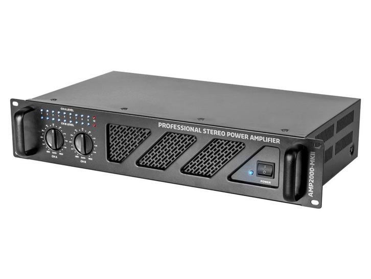 Ibiza Sound AMP2000-MKII PA Disco Power Versterker 2x 1500W, Audio, Tv en Foto, Luidsprekerboxen