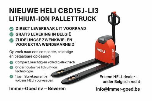 Nieuwe HELI CBD15J-LI3 lithium-ion pallettruck, Zakelijke goederen, Machines en Bouw | Heftrucks en Intern transport, 1000 tot 2000 kg