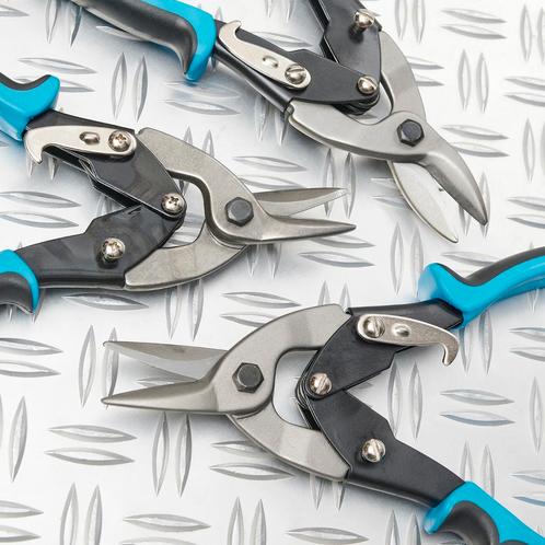 Datona 3-delige blikscharen gereedschapsset - Datona, Doe-het-zelf en Bouw, Gereedschap | Handgereedschap, Ophalen of Verzenden