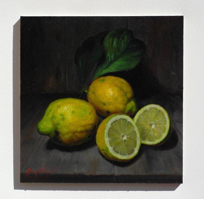 Giuseppe Cacciapuoti (1969) - Limoni, Antiek en Kunst, Kunst | Schilderijen | Klassiek