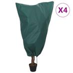 vidaXL Plantenhoezen met trekkoord 4 st 70 g/m² 0,8x1 m, Tuin en Terras, Verzenden, Nieuw