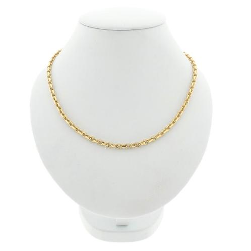 Gouden anker schakel ketting | 45,5 cm (veerring) (veerring), Handtassen en Accessoires, Kettingen, Overige kleuren, Gebruikt