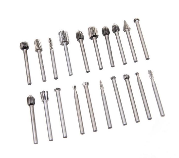 Set mini (dremel) frezen, 20 freesjes, Doe-het-zelf en Bouw, Gereedschap | Overige machines, Nieuw, Verzenden