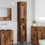 vidaXL Badkamer Hoge Kast met lade met opslag Oud hout, Huis en Inrichting, Verzenden, Nieuw