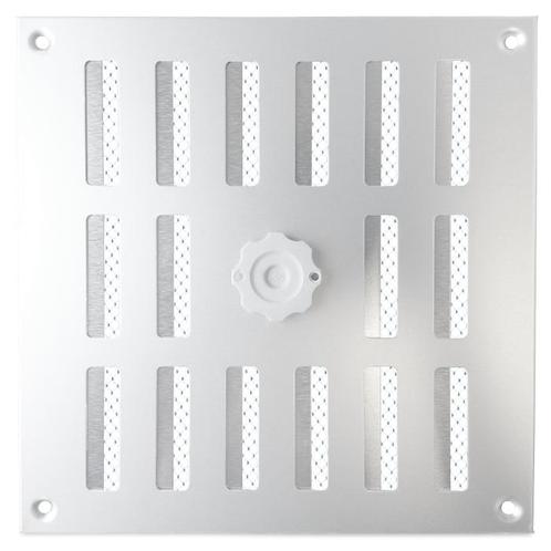 Aluminium afsluitbaar schuifrooster opbouw 250 x 250mm, Doe-het-zelf en Bouw, Ventilatie en Afzuiging, Nieuw, Verzenden