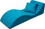 Blauwe Relax Sofa Opvouwbaar | Tweede Kansje | Comfortabel!, Huis en Inrichting, Zetels | Zetels en Chaises Longues, Minder dan 75 cm