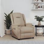 vidaXL Sta-op-stoel kunstleer cappuccinokleurig, Huis en Inrichting, Fauteuils, Verzenden, Nieuw