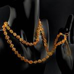 Authentiek Baltisch barnsteen ketting – Gladde ovale, Antiek en Kunst