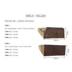 Biel hoogte 180cm 100*200mm -  eik met 4 rechte hoeken, Tuin en Terras, Nieuw
