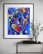 Simeon Gonzales - Mujer en Azul (NO RESERVE PRICE), Antiek en Kunst, Kunst | Schilderijen | Modern