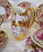 Richard Ginori - Koffieservies voor 4 - fondo oro ,rose