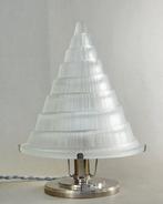 Sabino - French art deco lamp - Lamp - Glas, vernikkeld
