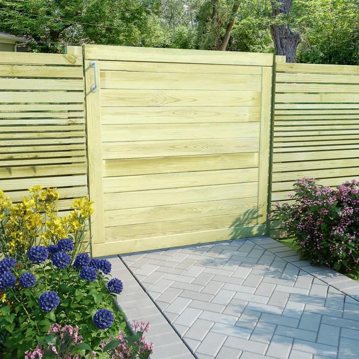 vidaXL Poort 100x100 cm geïmpregneerd grenenhout, Tuin en Terras, Tuinpoorten, Nieuw, Verzenden