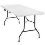 tectake Opklapbare campingtafel 183 x 76 x 74 cm - wit, Verzenden