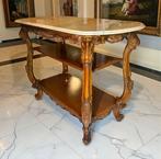 Wandtafel - Stijl Lodewijk XV - Hout - Ivoor-marmer