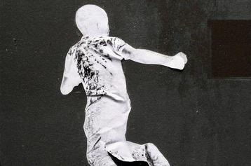 Vhils (1987) - Les Enfants dOuranos - Leap - Artists Proof