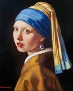 Filippo Stivaletta (1950), da Jan Vermeer - La ragazza con, Antiek en Kunst