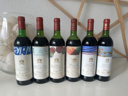 Verticale Château Mouton Rothschild 1976-1981 - Pauillac 1er, Verzamelen, Wijnen