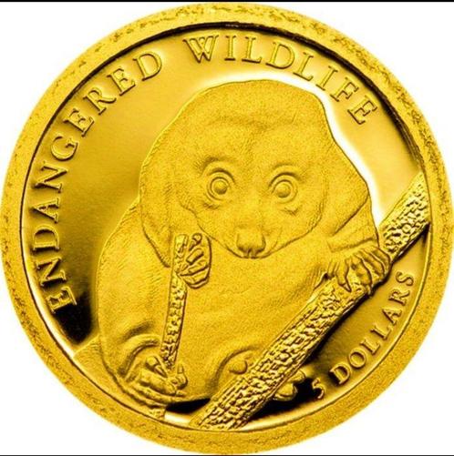 Salomonseilanden. 5 Dollars 2021 Endangered Wildlife, (.999), Postzegels en Munten, Munten | Europa | Niet-Euromunten