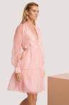 Sale: -75% | NA-KD Organza Flowy Dress Dusty Light Pink  |