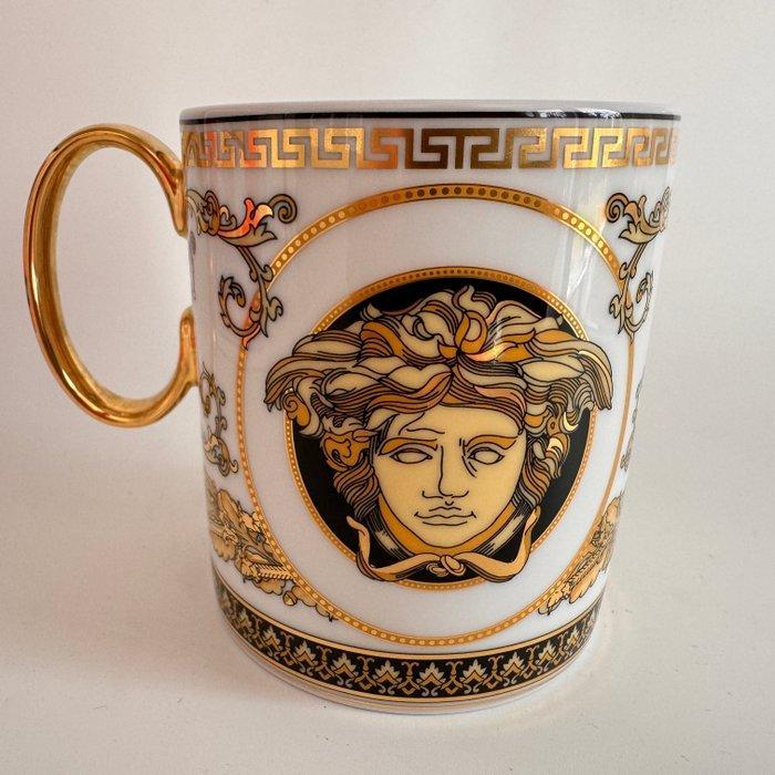 Rosenthal - Versace - Tasse - Verre Virtus avec anse, lettre, Antiquités & Art, Antiquités | Verre & Cristal