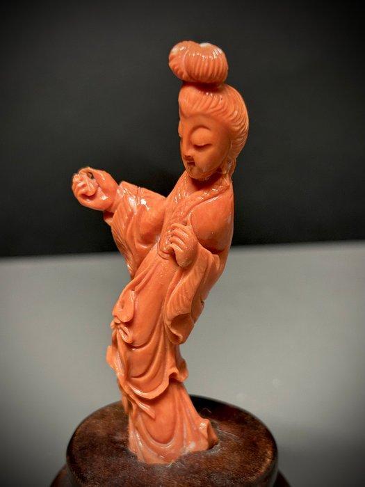 Geen Reserve - Antieke Chinese uitgehakte rode koraal, Antiek en Kunst, Antiek | Overige Antiek
