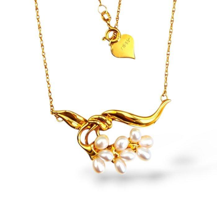 Zonder minimumprijs - Halsketting - 14 karaat Geel goud, Handtassen en Accessoires, Kettingen