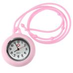 Fako® - Verpleegstershorloge - Ketting - 60cm - Roze, Verzenden