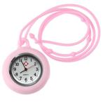 Fako® - Verpleegstershorloge - Ketting - 60cm - Roze, Verzenden, Nieuw
