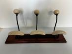 Kapstok (2) - Porselein, Hout - Vintage 6 haken, Antiek en Kunst