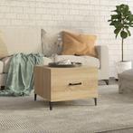 vidaXL Salontafel met metalen poten 50x50x40 cm sonoma, Huis en Inrichting, Tafels | Salontafels, Verzenden, Nieuw