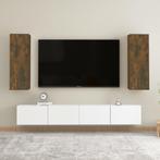 vidaXL Tv-meubelen 2 st 30,5x30x90 cm bewerkt hout gerookt, Verzenden, Nieuw