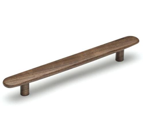 Greep Odense Walnoot gelakt 160 mm, Doe-het-zelf en Bouw, Hang- en Sluitwerk, Klink of Kruk, Nieuw, Overige materialen