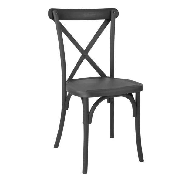 Stoelen | MANHATTAN | Hars | Zwart | In-/Outdoor |, Zakelijke goederen, Horeca | Keukenapparatuur, Nieuw in verpakking, Verzenden