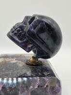 Wunderkammer - sculptuur, Teschio in Fluorite Memento Mori