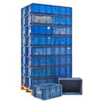 Gebruikte Euronorm stapelbakken alle wanden gesloten, Doe-het-zelf en Bouw, Kratten en Dozen, Ophalen of Verzenden, Gebruikt
