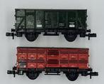 Fleischmann N - 8351, 8354 - Modeltrein goederenwagon (2) -, Hobby en Vrije tijd, Nieuw