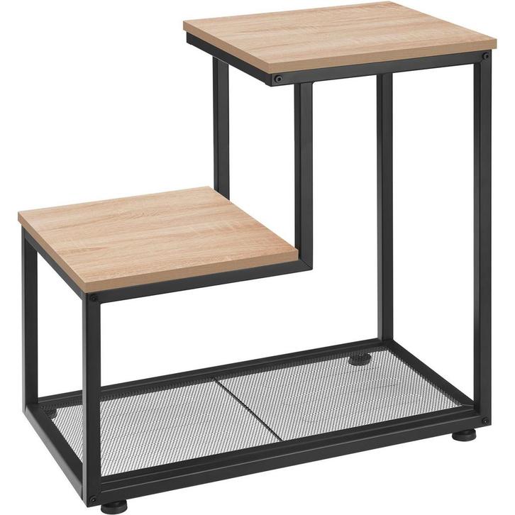 tectake Bijzettafel Halifax 60,5x35,5x60,5cm - Industrieel l, Huis en Inrichting, Tafels | Bijzettafels, Verzenden