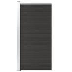 vidaXL Schuttingpaneel 95x186 cm HKC zwart, Tuin en Terras, Verzenden, Nieuw