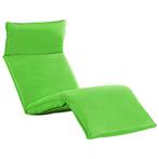 vidaXL Chaise longue pliable Tissu Oxford Vert, Jardin & Terrasse, Verzenden, Neuf