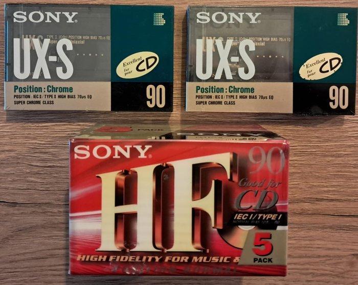 Sony - 7 Sealed Audio Cassettes - 2 x UX-S90 & 5 x C90 HFC -, Audio, Tv en Foto, Radio's