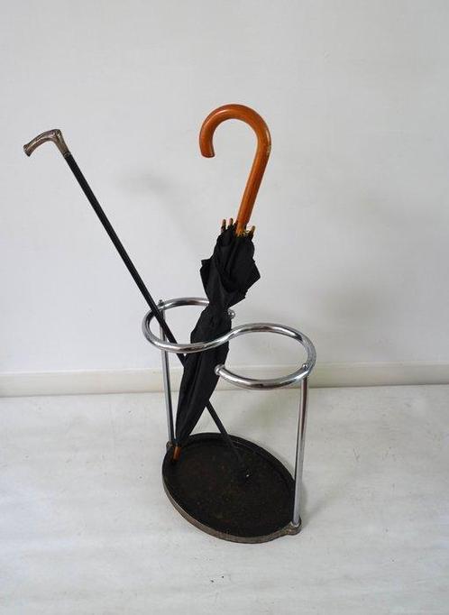 Paraplustandaard/rek - Metaal, Verchroomd, Antiek en Kunst, Kunst | Designobjecten