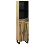 vidaXL Badkamerkast 38x33,5x160 cm Massief Mangohout, Huis en Inrichting, Verzenden, Nieuw