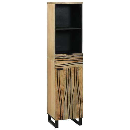 vidaXL Badkamerkast 38x33,5x160 cm Massief Mangohout, Huis en Inrichting, Badkamer | Badkamermeubels, Nieuw, Verzenden